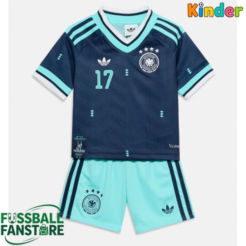 Deutschland Florian Wirtz #17 Replik Auswärtstrikot Kinder WM 2026 Kurzarm (+ Kurze Hosen)